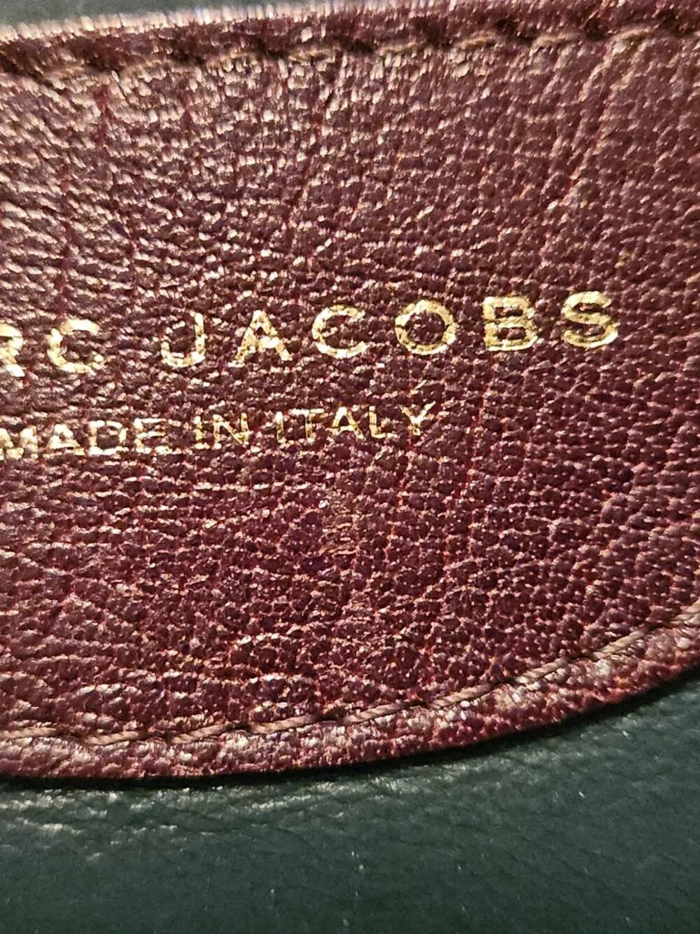 Authentic Marc Jacobs Italy Leather lined handbag